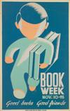 DESIGNER UNKNOWN. [BOOKS & READING / WPA.] Group of 4 posters. Circa 1940. Sizes vary. Illinois WPA, Statewide Library Project.